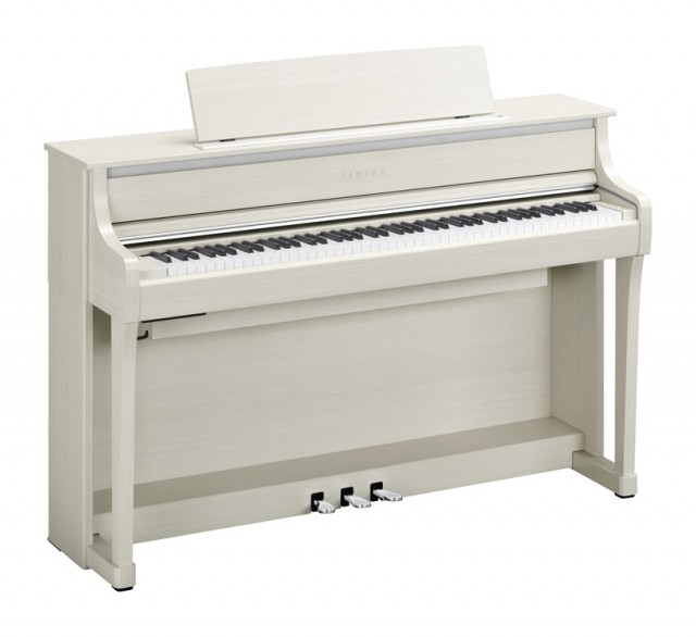 Yamaha Clavinova CLP875 WB, hvit bjørk matt