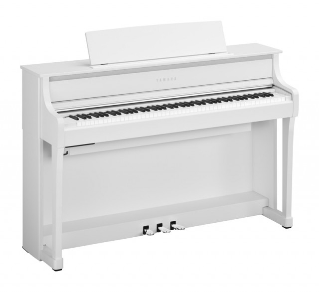 Yamaha Clavinova CLP875 WH, hvit matt